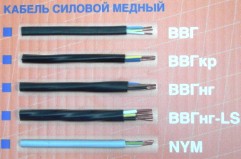 Медный силовой кабель